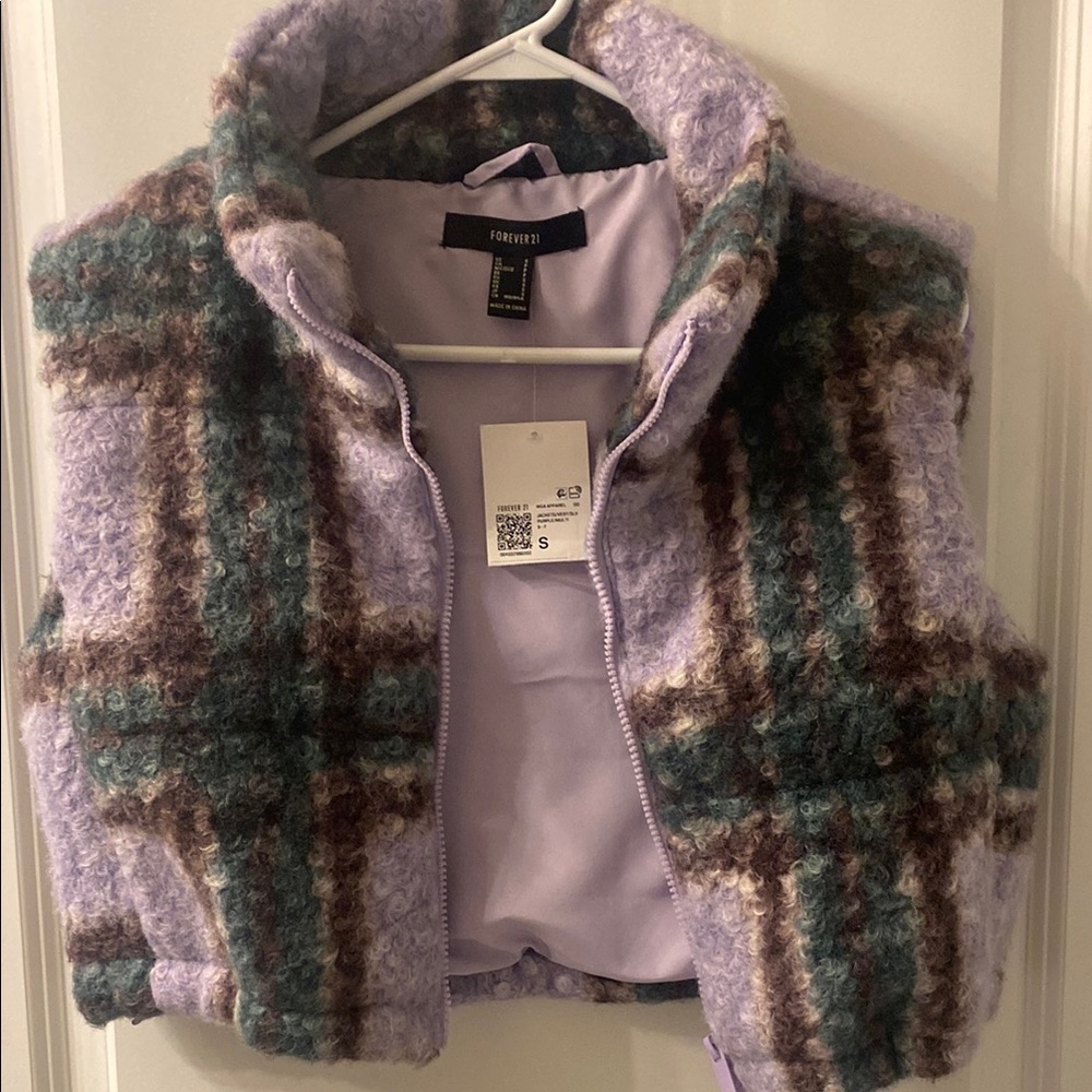 Forever 21 Plaid Sweater Vest